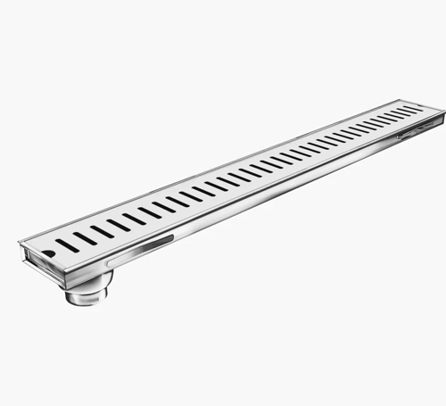 Linear drain channel with Gratings